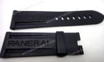 Replica Panerai Straps Black Rubber Strap 24mm No Clasp